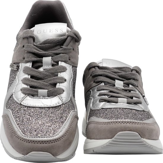 Guess Maybel Active -maat 40- Lady Texture Dames Sneakers - Zilver