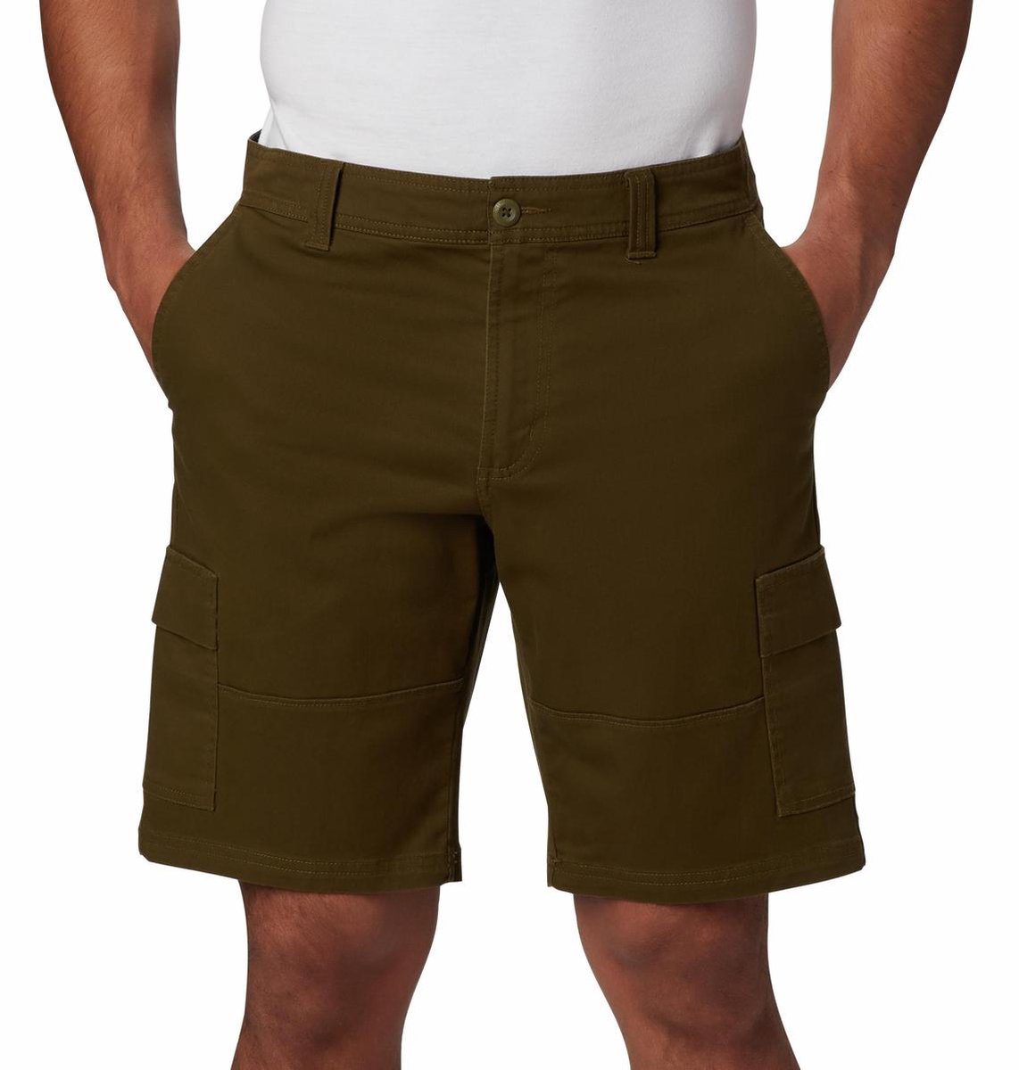 Columbia - Maat 46 - Ultimate Roc Flex Cargo Short Outdoorbroek Heren - New Olive