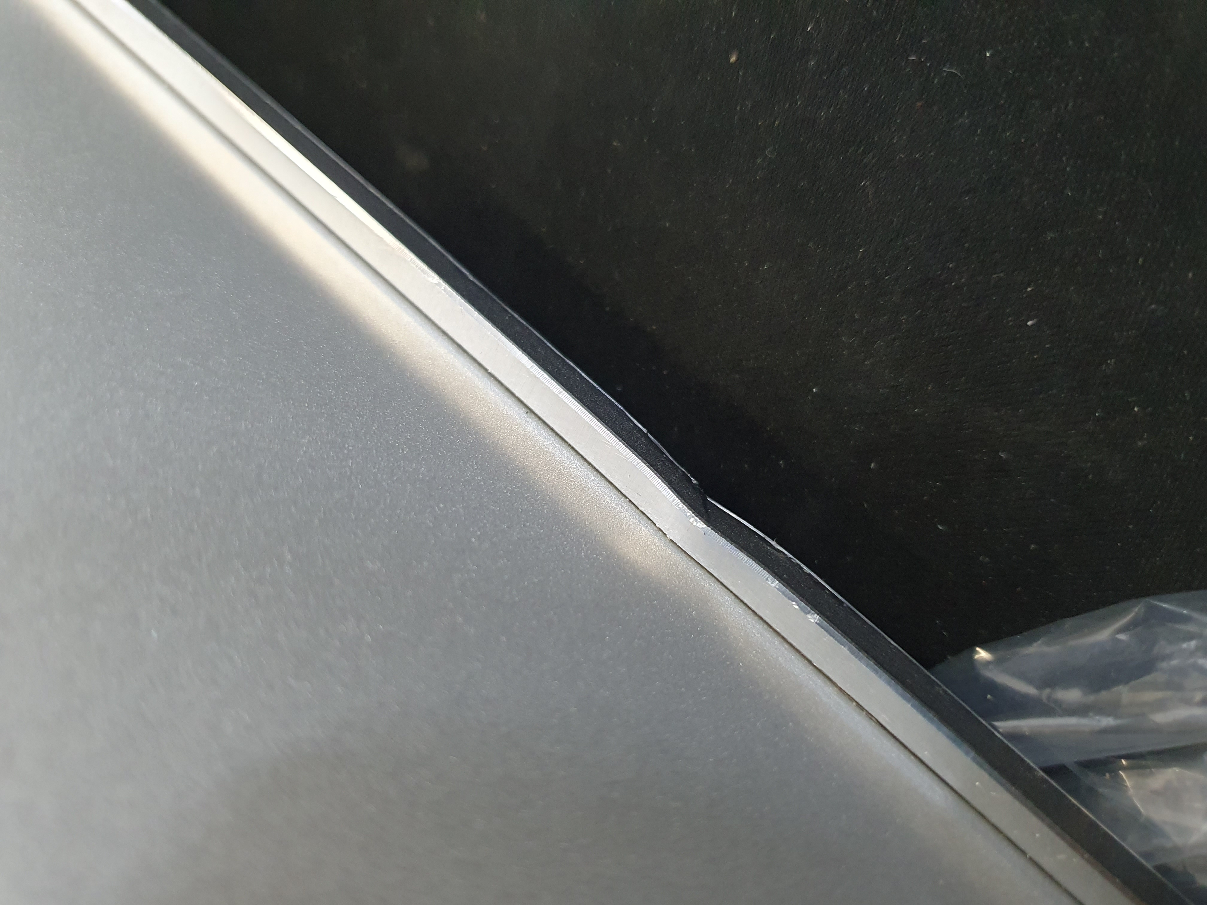 auto-angled, edge, trim, metallic, panel