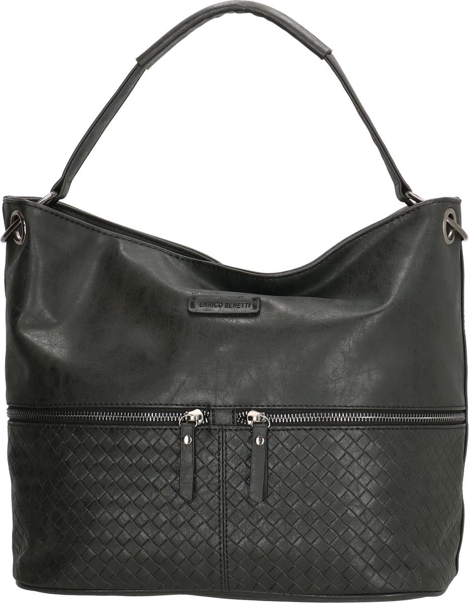 tote, handtas, leren tas, rugzak-achtig, zwart