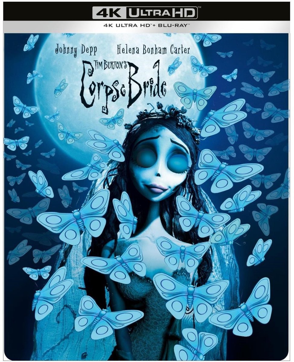 4K, film poster, animated character, blue butterfly, coraline style
