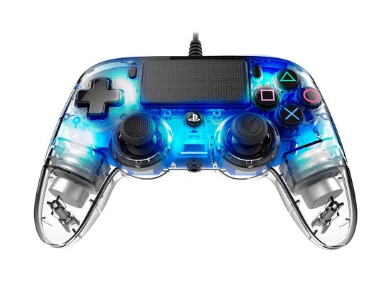 Officiele Gelicenseerde Compacte Bedrade LED Controller - PS4 - Blauw