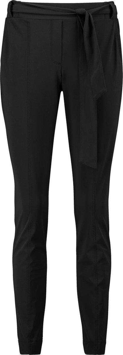 broek, zwart, kleding, riemdetail, tailleband