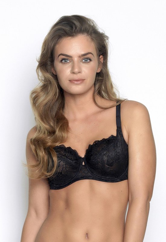 After Eden - Maat F80 - D-cup & up Anna Beugel BH - Zwart