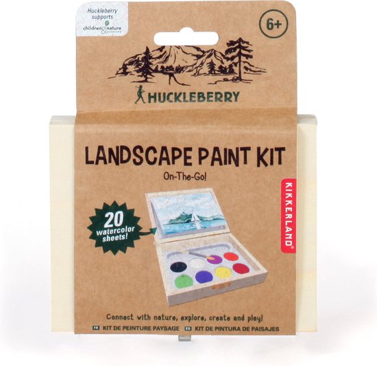 Kikkerland Huckleberry Schilderkit - Landschappen schilderen - Hobby - Outdoor - Creatief