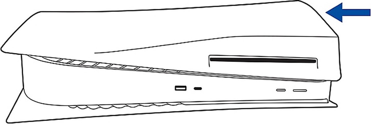 Sony PS5 Cover - Midnight Black - PS5 Console