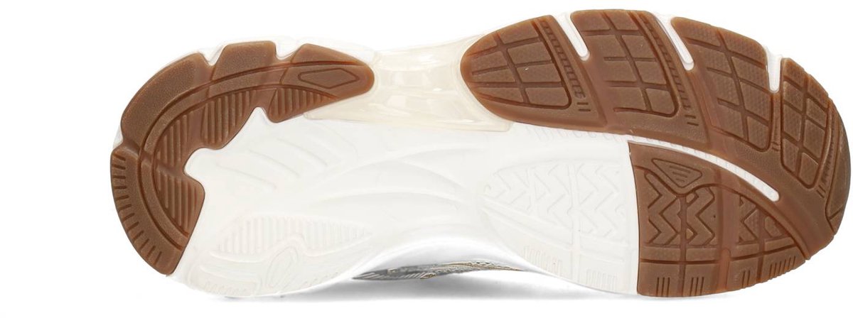 sneaker, sportschoen, witte zool, bruine zool, antislip buitenzool