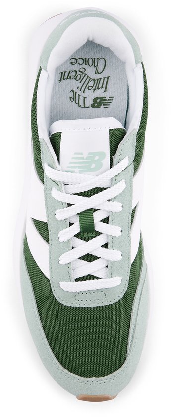 sneaker, groen, wit, mesh, vetersluiting