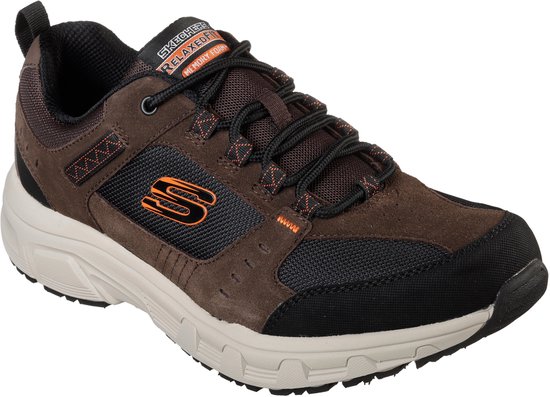 sneaker, heren, bruine schoenen, mesh paneel, luxe sport