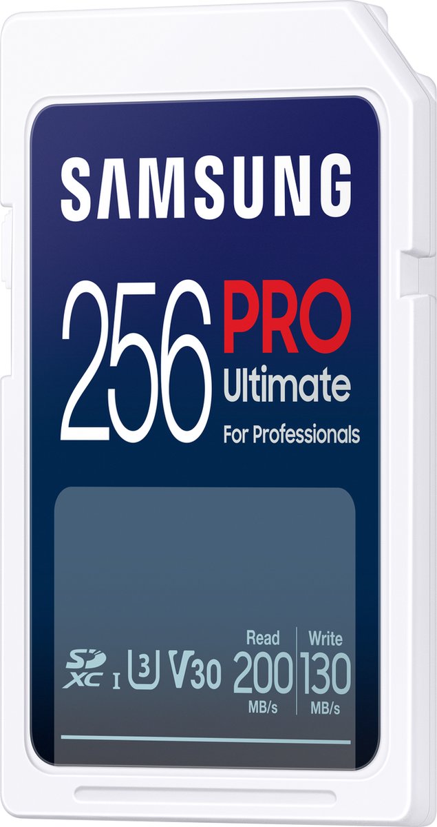 Samsung PRO Ultimate - SD Kaart - Geheugenkaart Camera - 200 & 130 MB/s - 256 GB