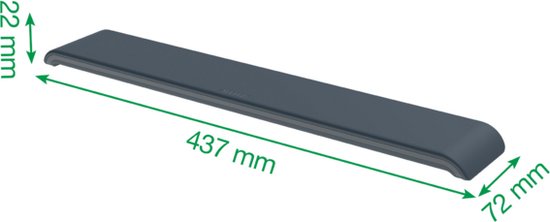 Leitz Ergo Verstelbare Toetsenbord Polssteun - Donkergrijs