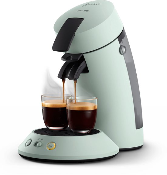 Philips Senseo Original Plus Koffiepadmachine CSA210/20 - Keuze uit 1 of 2 Kopjes - Instelbare Intensiteit - Automatische Uitschakeling - Mintgroen