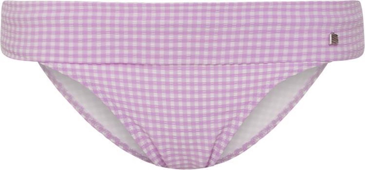 Beachlife - Maat 44 - Lilac Check Bikinibroekje met omslag Dames
