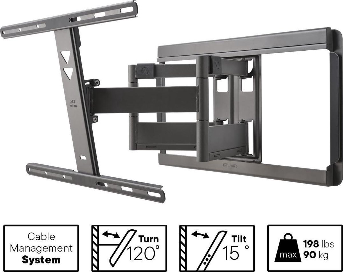 One For All WM5660 Dynamic-line TV beugel - draaibaar en kantelbaar - 42-100 inch - max. 70 kg - VESA 600