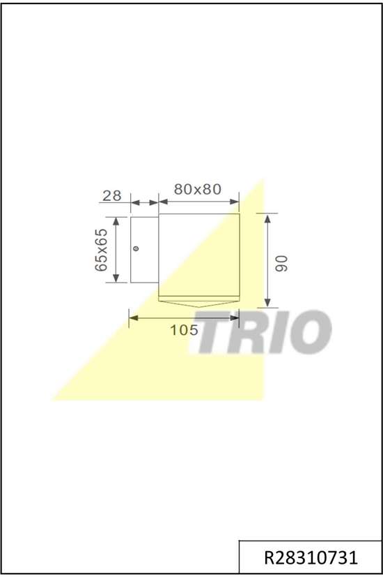 Reality, Wand lamp, Quito incl. 1 x LED,SMD,7,0 Watt,3000K,450 Lm. Kunststof, Transparant helder, Wa
