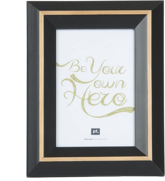 c0be-b1dc-454b-b09e-cdf74b37a479 Present Time (Pt,) New Antique Medium - Fotolijst - Hout - 16x21cm - Zwart