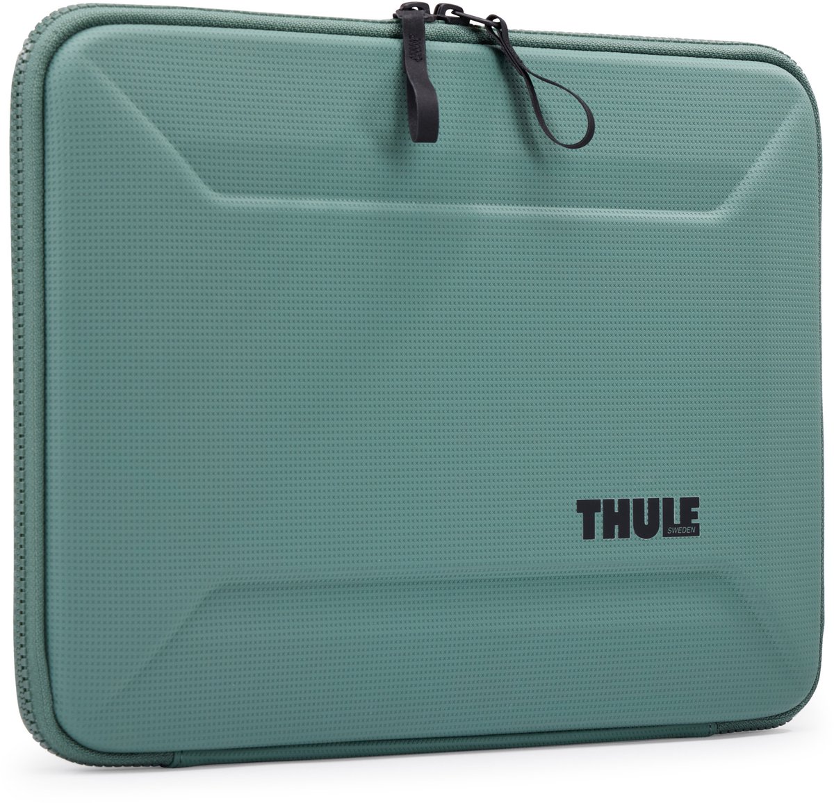laptop tas, neopreen, groene tas, zichtbare ritssluiting, Thule