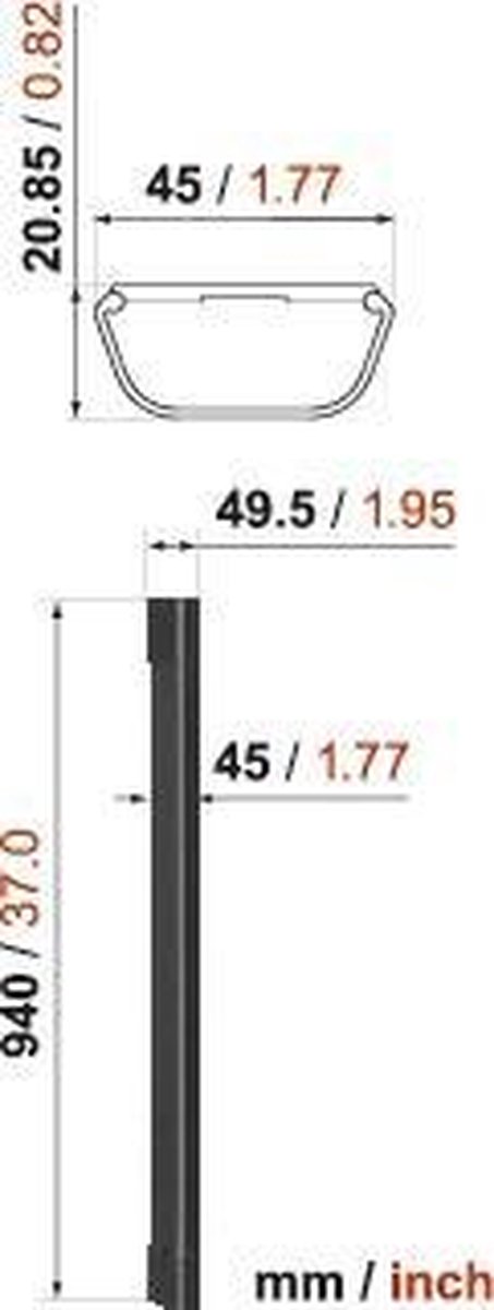 Vogels Cable 4 - Kabelgoot - 94 cm - Wit