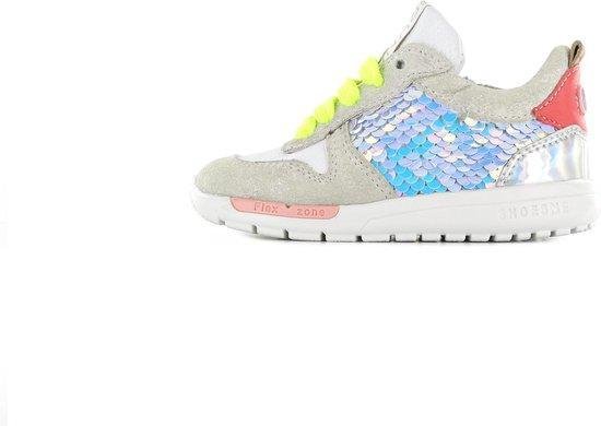 Shoesme Run Flex Meisjes Sneakers - 24 - Zilver Wit
