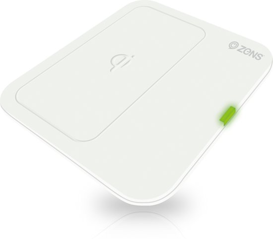 Zens single draadloos laadstation met inductie - wit