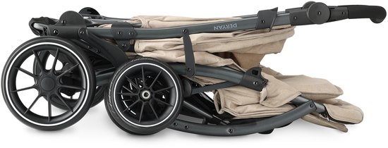 Deryan Elena Duo Buggy - Dubbele Buggy - Compact Lichtgewicht - Nougat