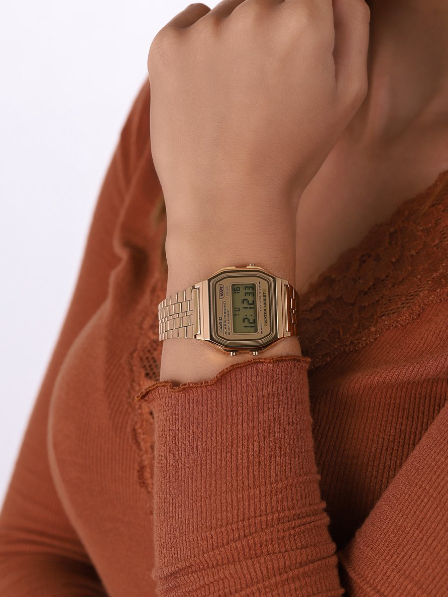 Casio Vintage Iconic Unisex Horloge A158WETG-9AEF - 33.2 mm