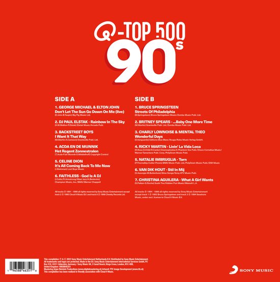 Various - Qmusic Top 500 Van De 90s (LP)