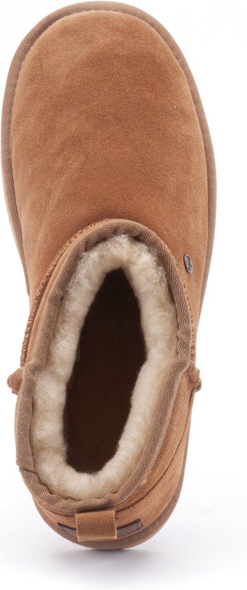 Warmbat - Maat 39 - Durack Women Suede Boot Dames Laarzen - Cognac