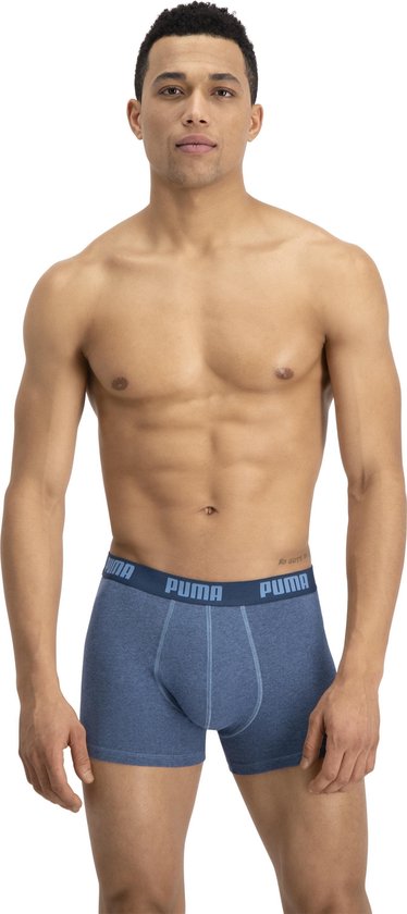 PUMA - Maat XL - Boxershort Heren PUMA BASIC BOXER 2-pack - True Blue