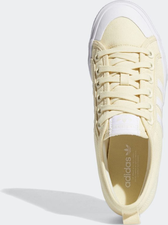 adidas - maat 39 1/3- Nizza Platform W Dames Sneakers - Yellow