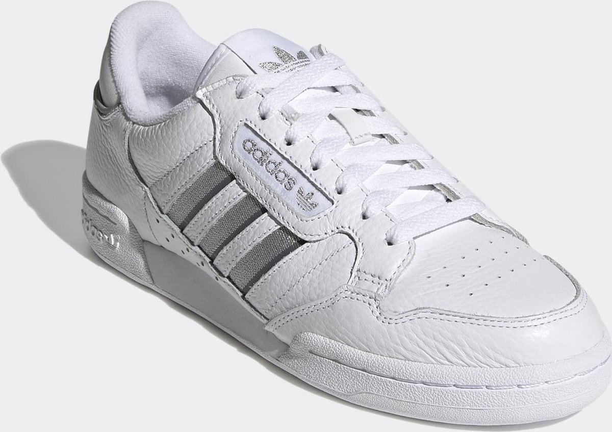 adidas - Maat 36 - Continental 80 Stripes W Dames Sneakers - White/Grey