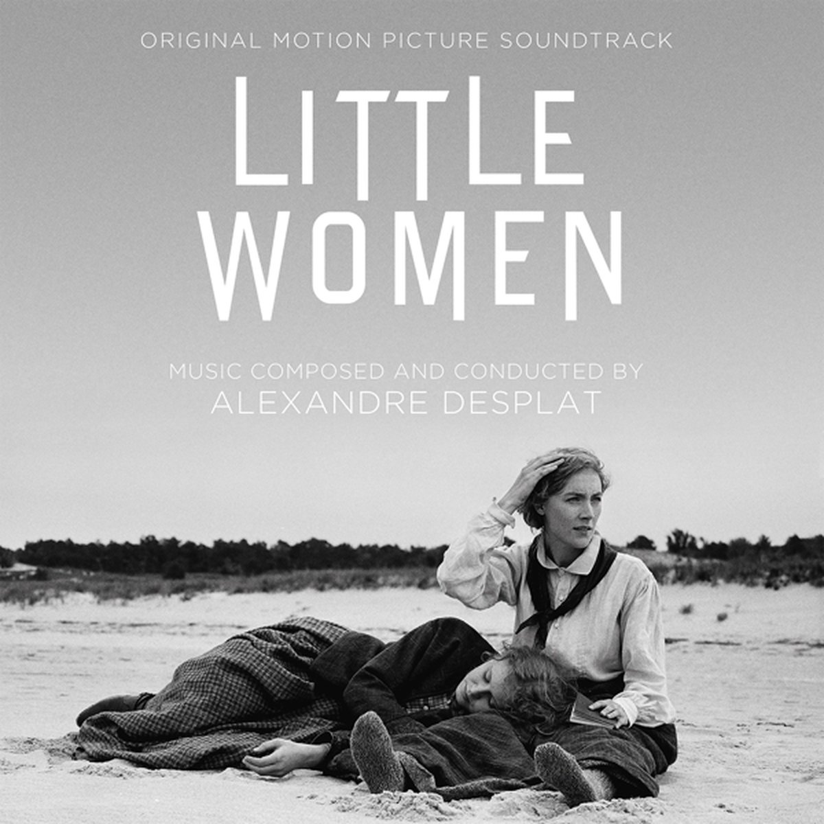 film poster, Little Women, zwart-wit, strand-scene, familie drama