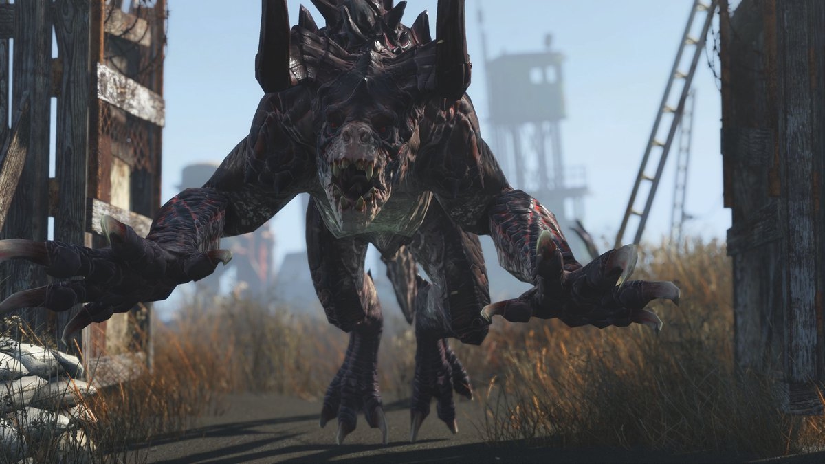 monster, dragon, creature, claw, outdoor scene