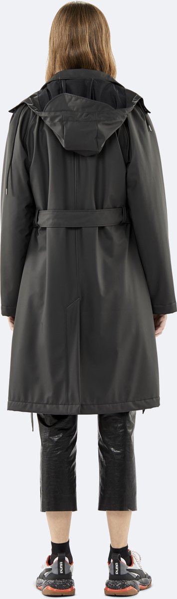 Rains - maat XS/S - W Trench Coat 1513 Jas - Black