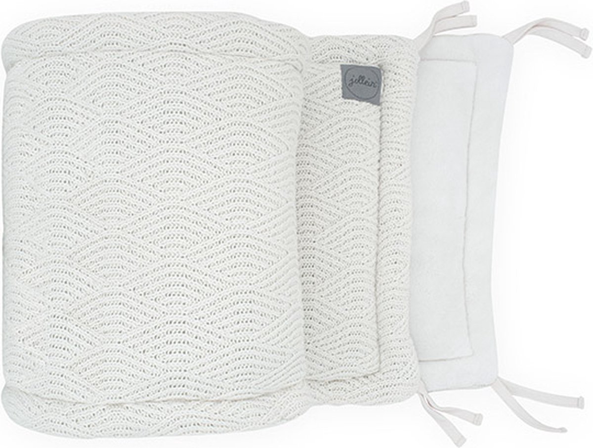 Jollein Bedomrander River Knit 180x35cm - Cream White