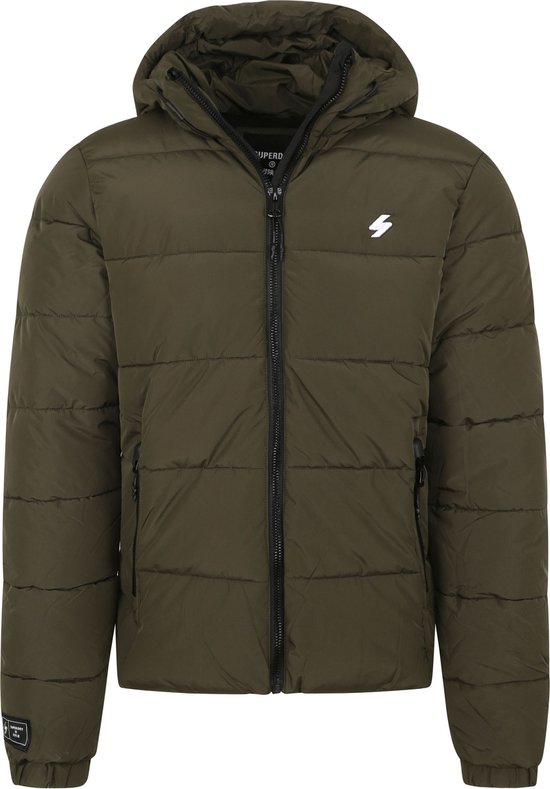 Superdry Maat XXL Code SL Hooded Longline Puffer Heren Jas