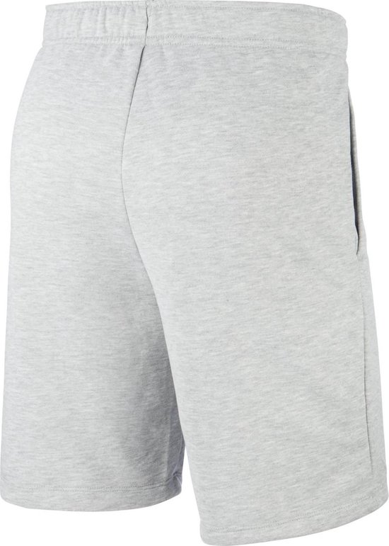 Nike Nk Dry Short Fleece Sportbroek Heren - Dk Grey Heather/Black - Maat XL