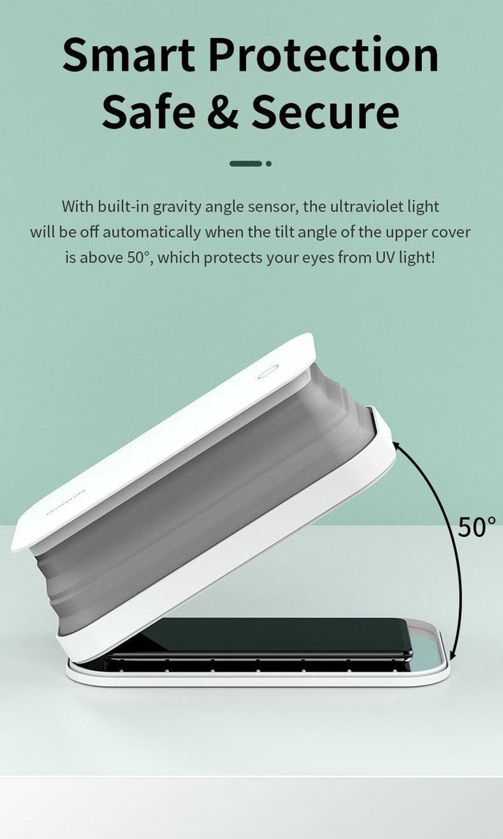 RockSpace draadloze oplader / UV desinfectiebox
