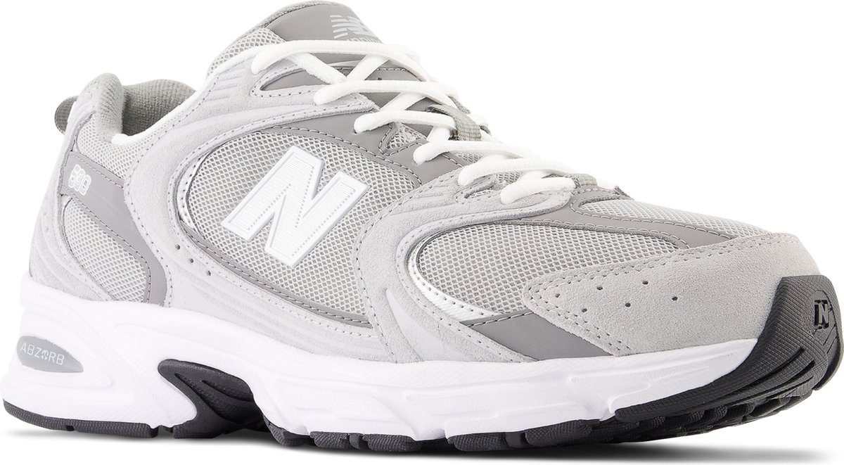 sneaker, grijze, mesh, kledingelement, loopschoen