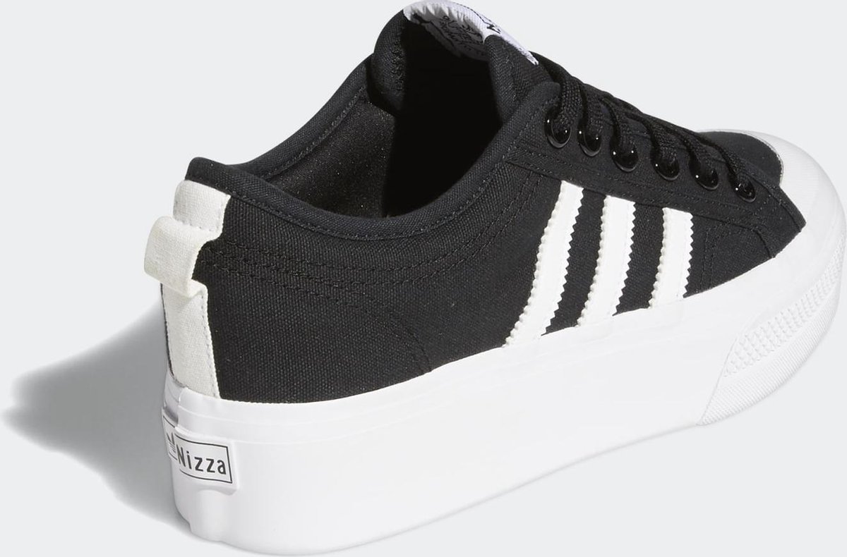 Adidas Nizza Platform W Dames sneakers - 39 1/3 - core black/ftwr white