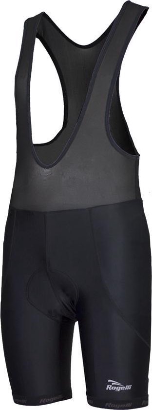 Rogelli Basic de Luxe Bibbed Fietsbroek - Maat M - Bretels - Heren - Zwart