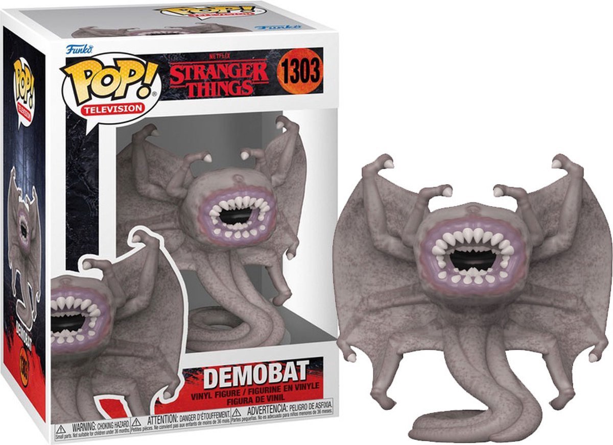 #1303 Funko Stranger Things - POP! TV Demo-bat 9 cm Verzamelfiguur - Multicolours