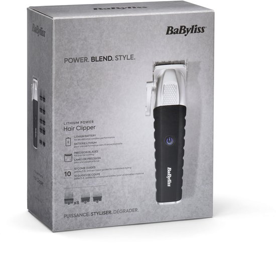 haar knipper, elektrische trim, lithium batterij, zwart handvat, doos verpakking