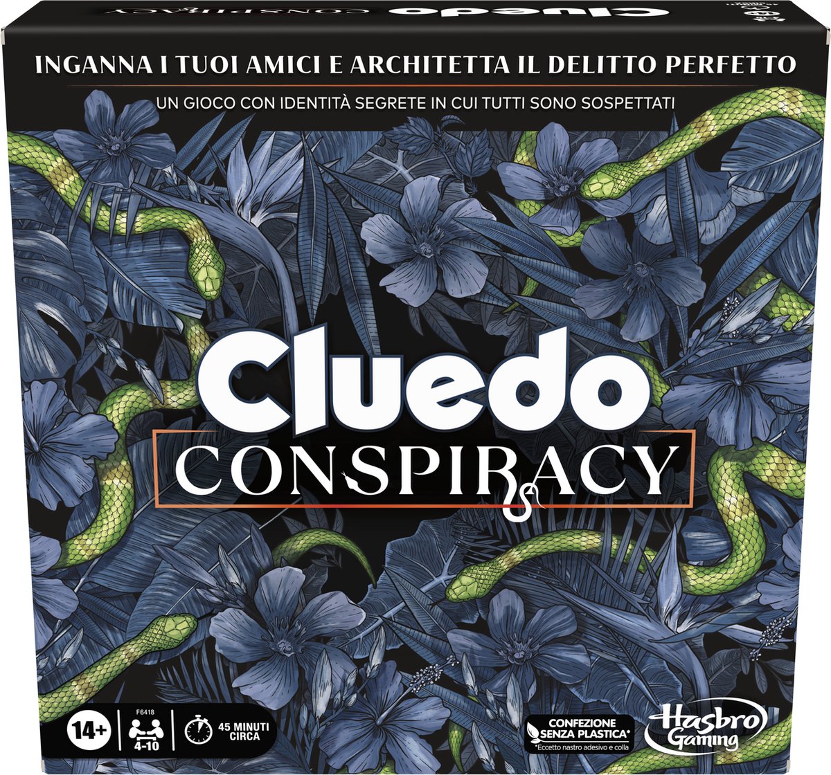 board game, conspiracy, cluedo, box art, snake pattern