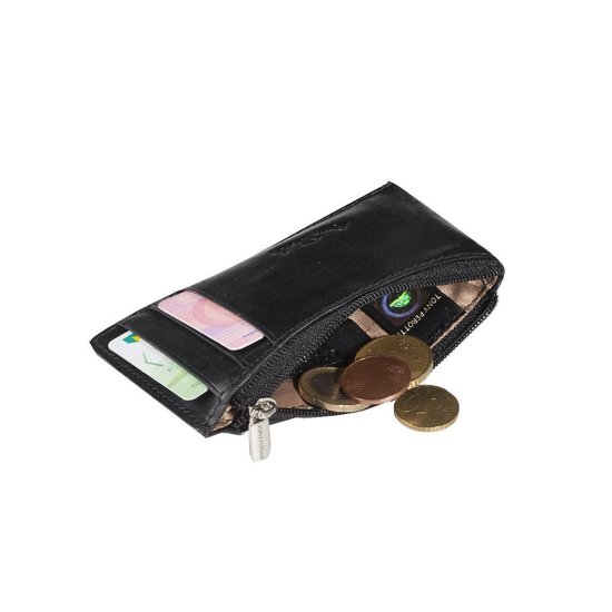 Tony Perotti Creditcardhouder met ritsvakje - Zwart