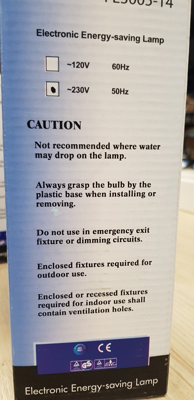 Elektronische spaarlamp