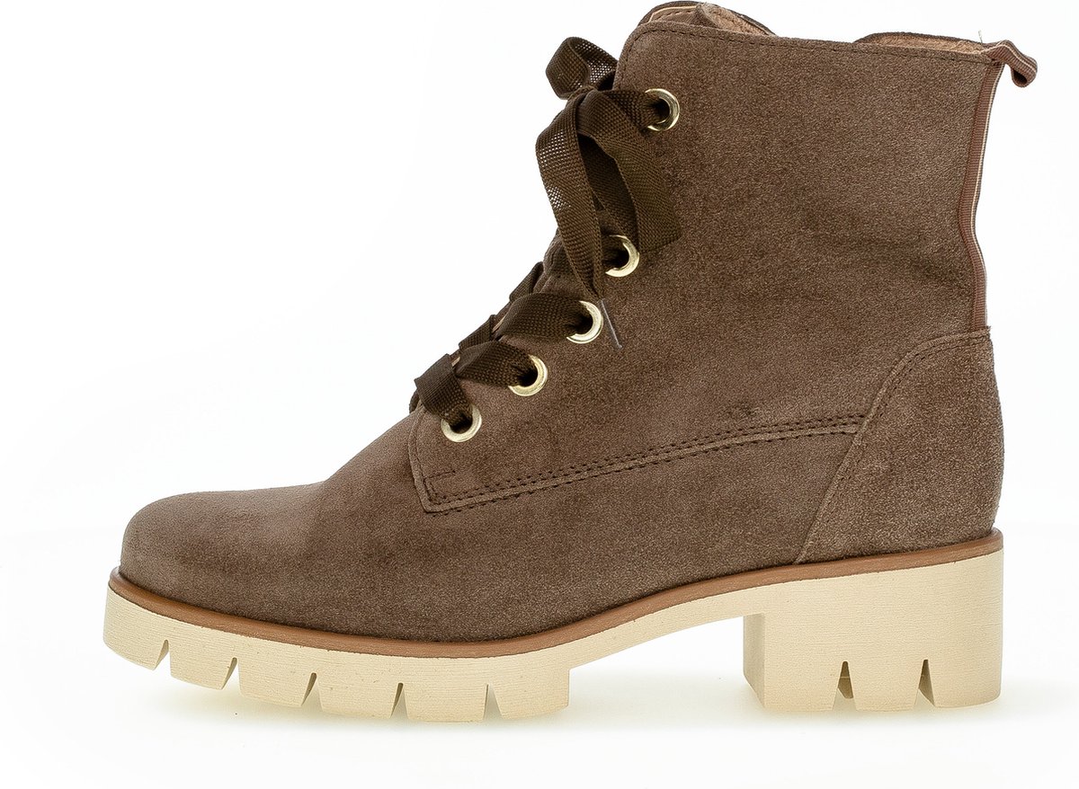 boots, ankle boot, suede, brown, crepe sole