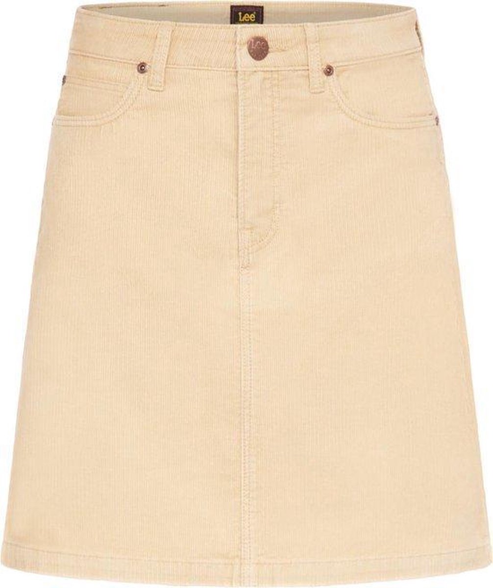spijkerrok, corduroy, beige, kleding, minirok