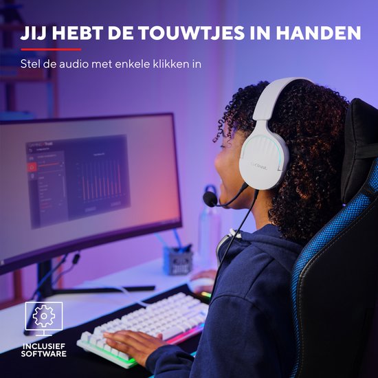 Trust GXT 490 Fayzo - Gaming Headset - 7.1 surround sound - geschikt voor PC/PS4/PS5 - USB - RGB ver