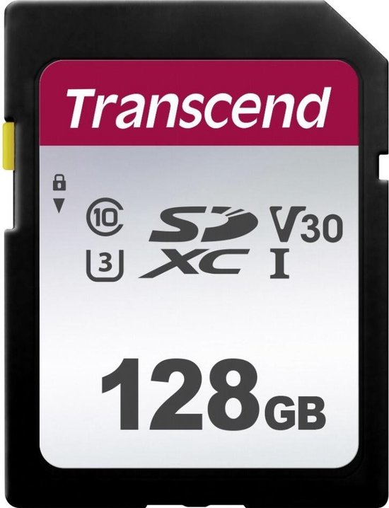 Transcend Premium 300S SDXC-kaart 128 GB Class 10, UHS-I, UHS-Class 1